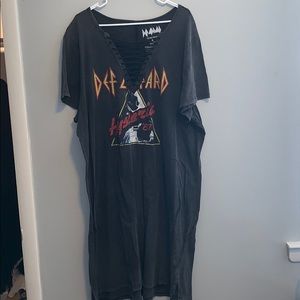 Def Leopard TShirt Dress